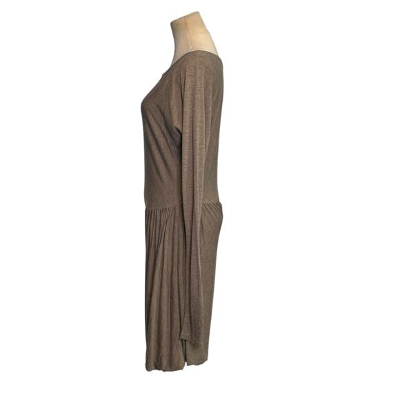 Rebecca Taylor taupe long sleeves knit dress size Medium - Picture 13 of 15